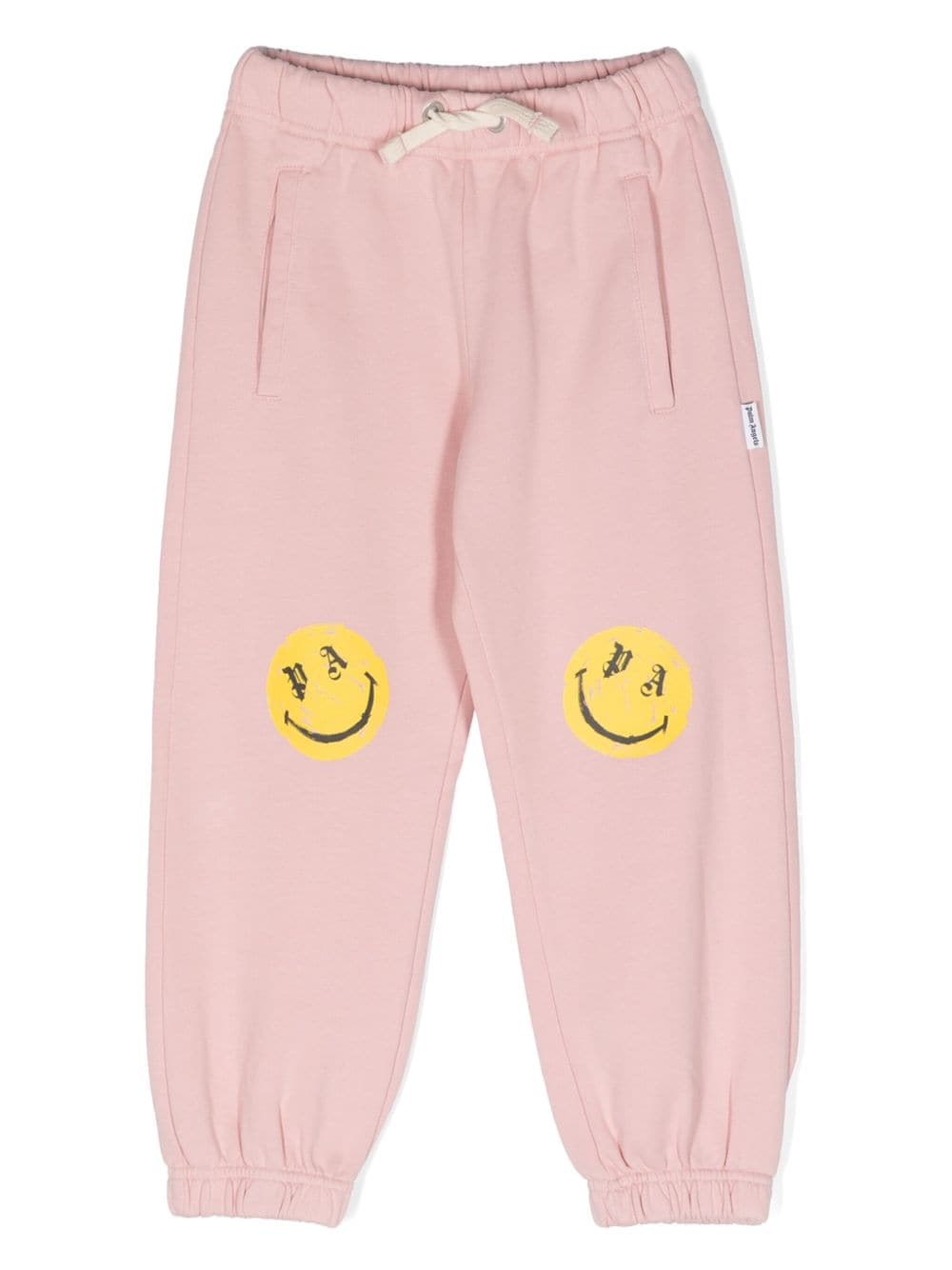 Palm Angels Kids Smiley-print drawstring track trousers - Pink von Palm Angels Kids