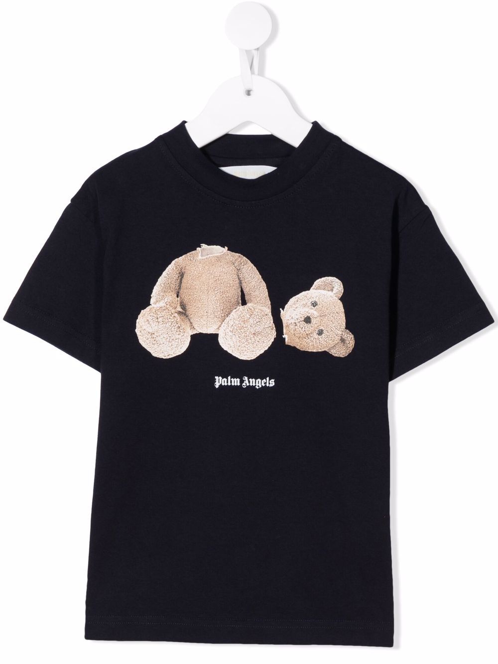 Palm Angels Kids Teddy Bear logo T-shirt - Blue von Palm Angels Kids