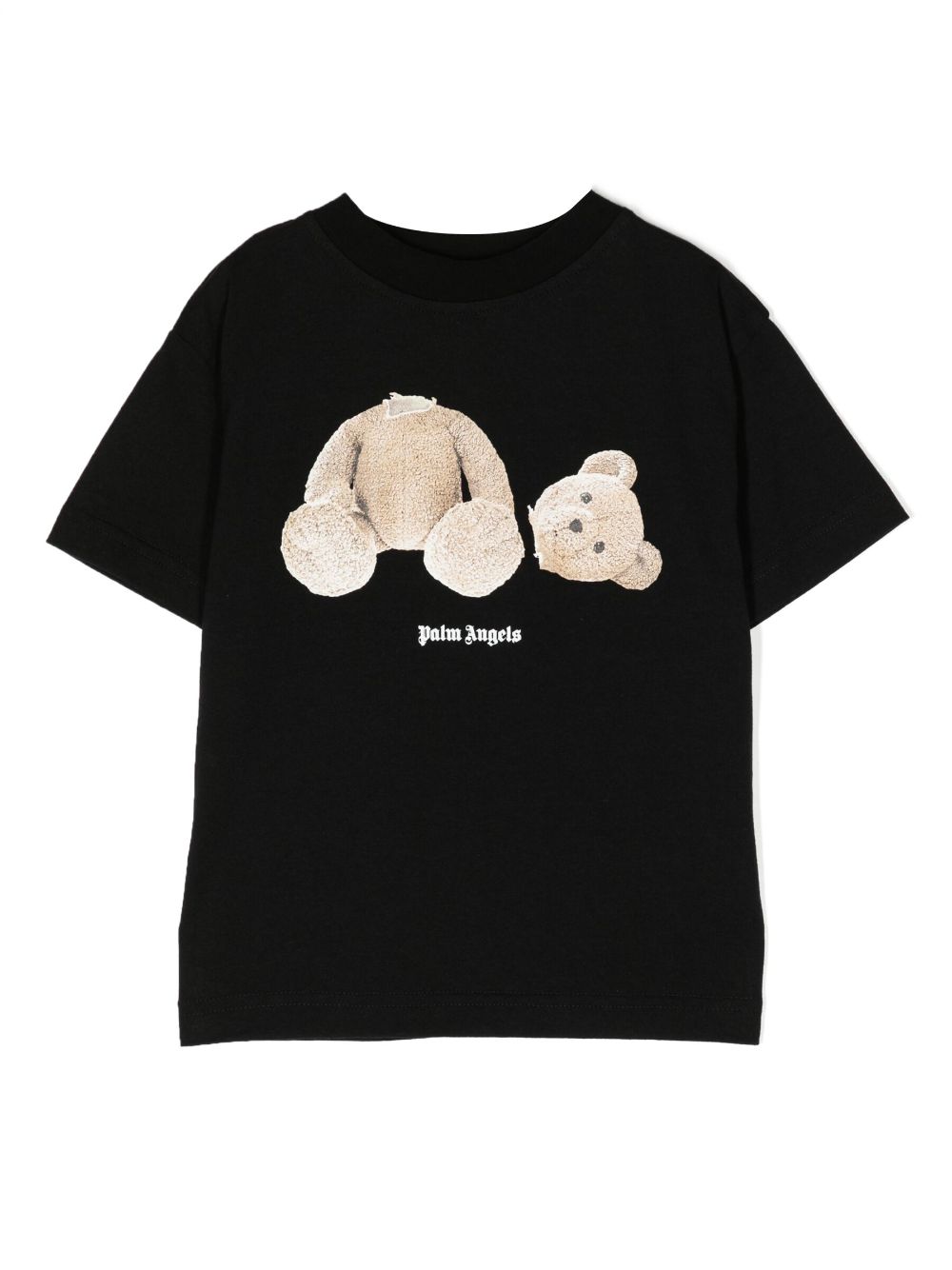 Palm Angels Kids Teddy Bear print cotton T-shirt - Black von Palm Angels Kids