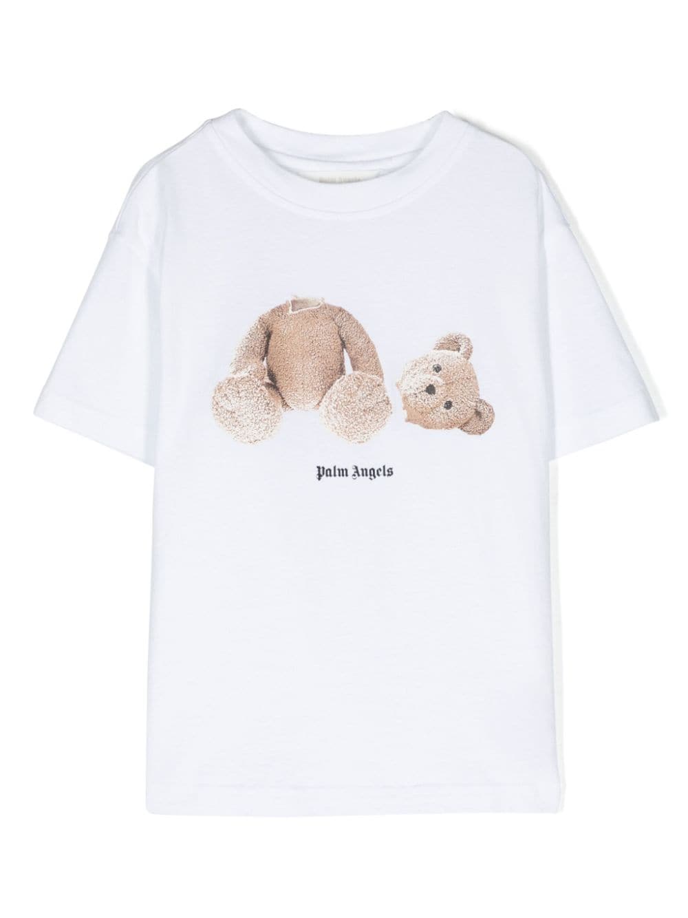 Palm Angels Kids bear-motif organic cotton T-shirt - White von Palm Angels Kids