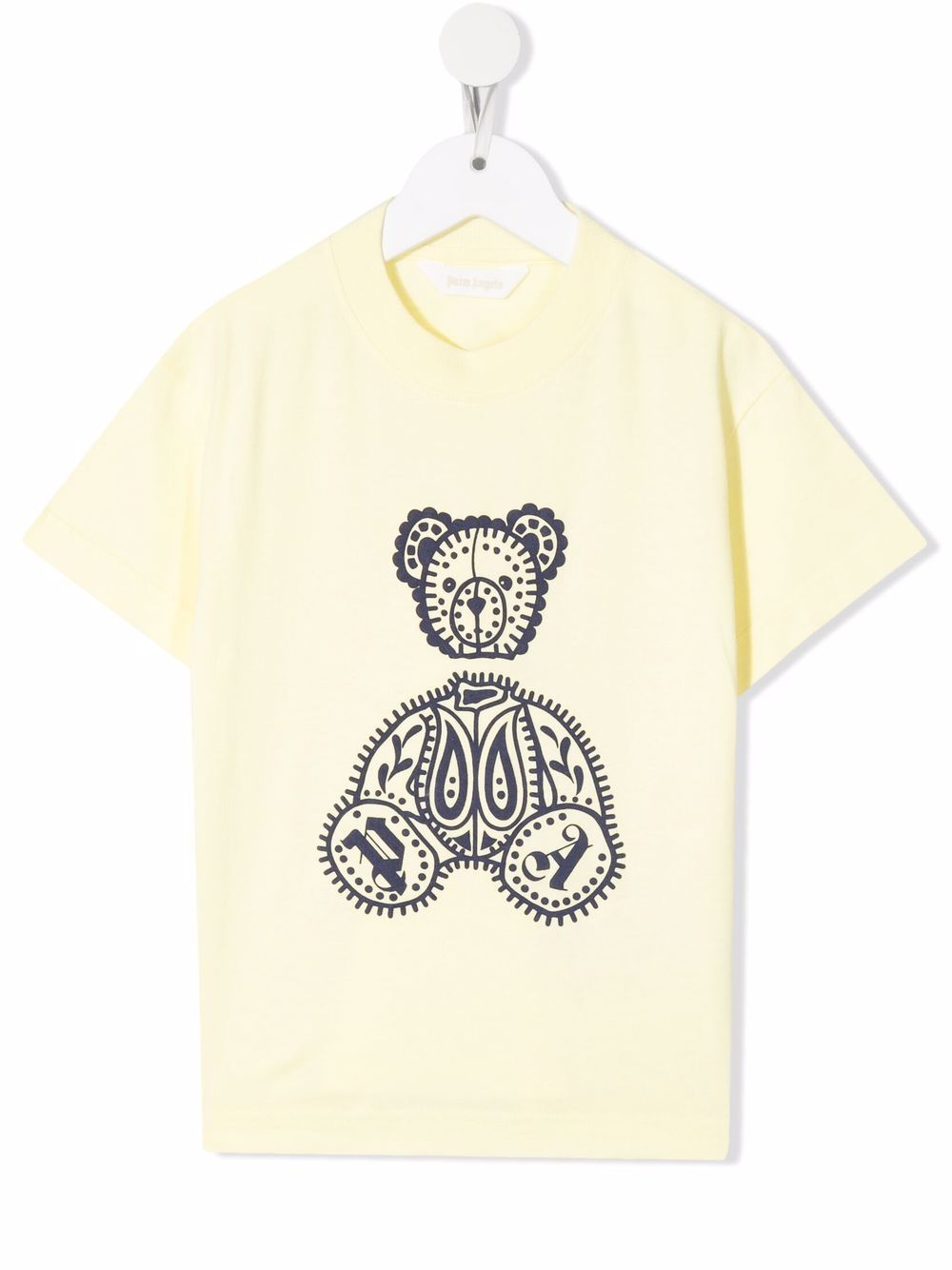 Palm Angels Kids bear-print round-neck T-shirt - Yellow von Palm Angels Kids