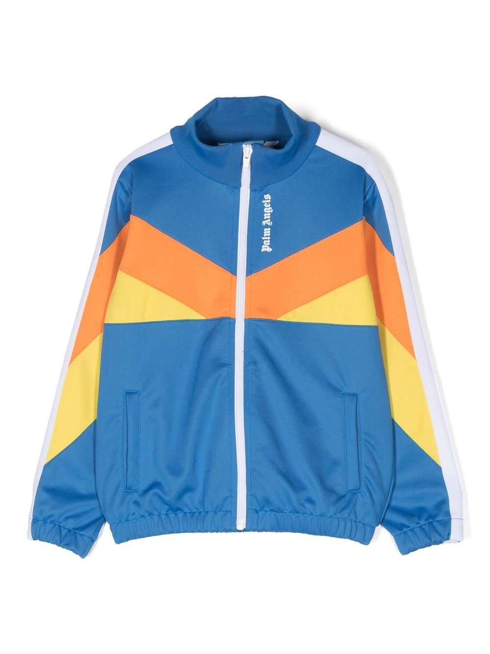 Palm Angels Kids colour-block track jacket - Blue von Palm Angels Kids