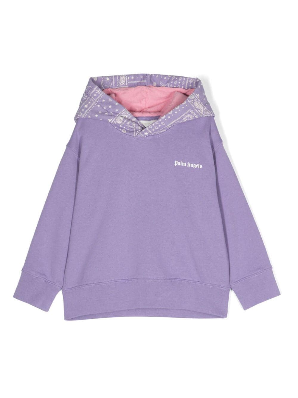 Palm Angels Kids Astro Paisley jersey hoodie - Purple von Palm Angels Kids