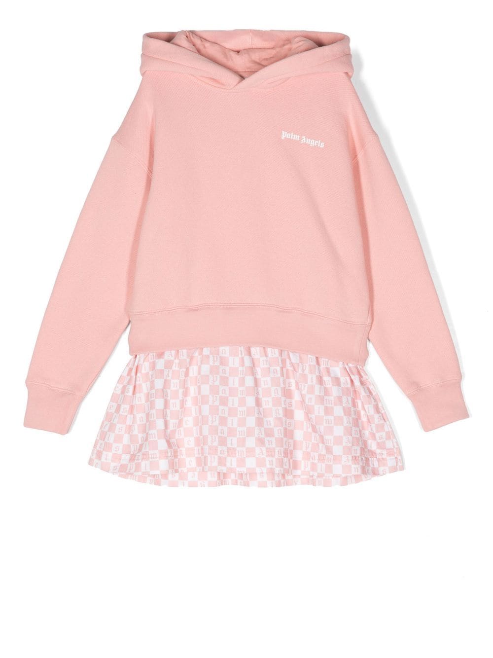 Palm Angels Kids hooded long-sleeve dress - Pink von Palm Angels Kids