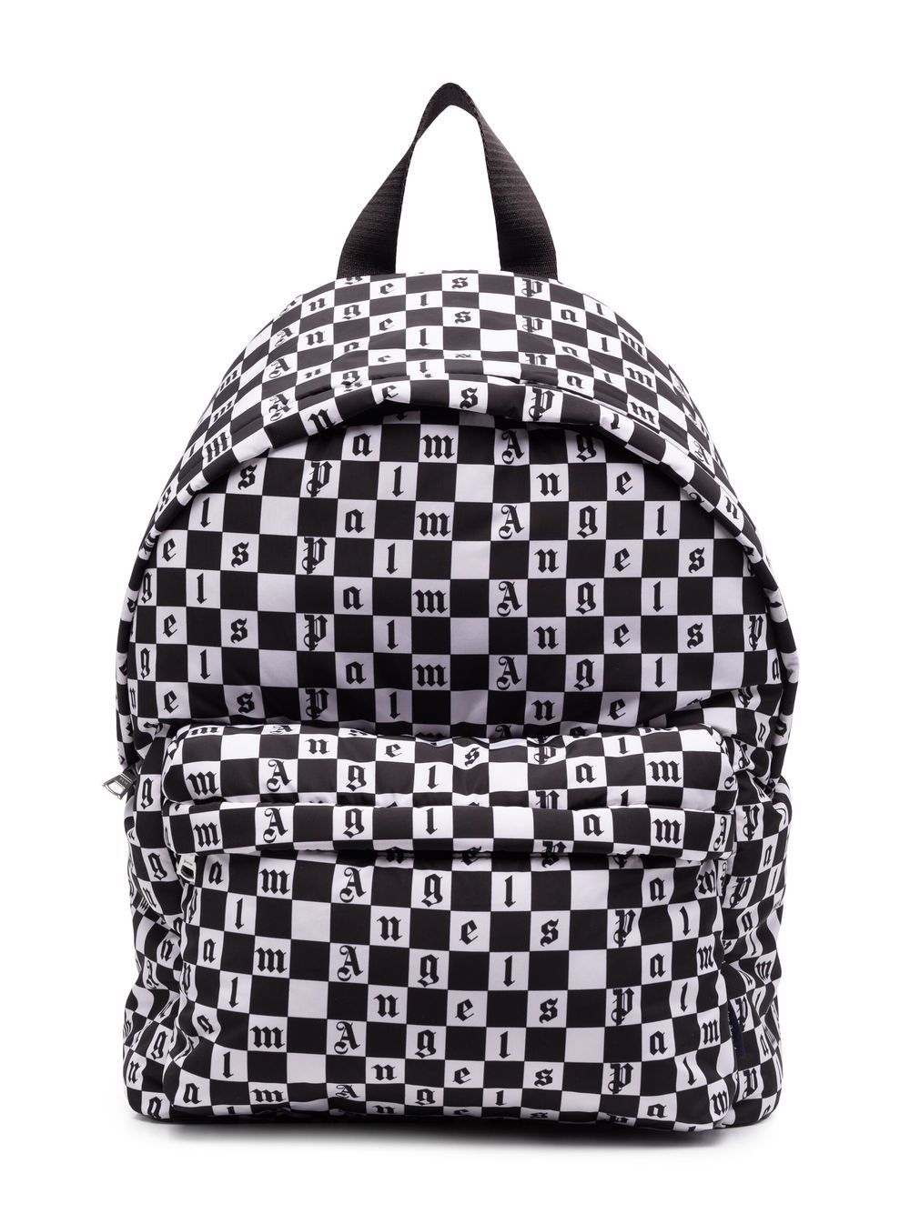 Palm Angels Kids logo checkerboard-print backpack - White von Palm Angels Kids