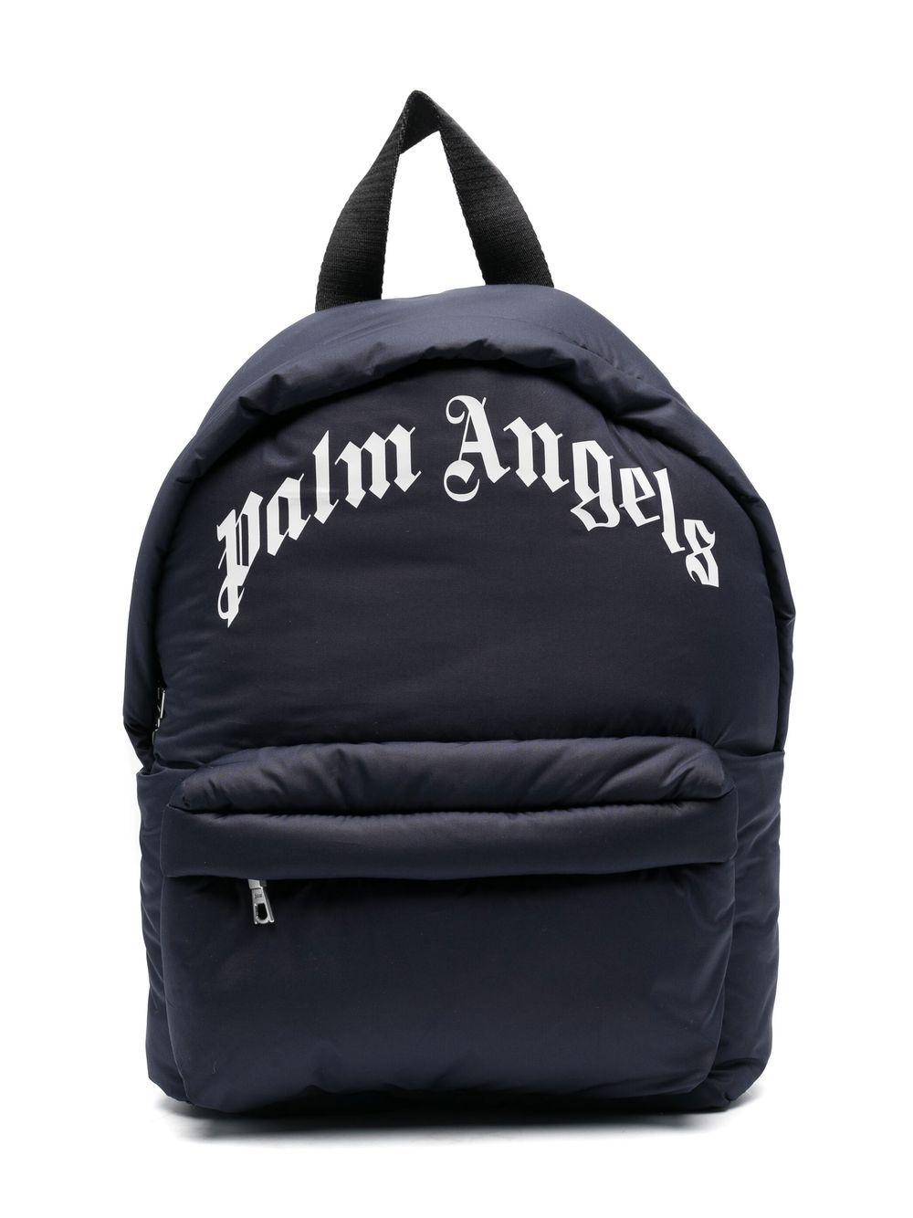 Palm Angels Kids logo-patch zip-up backpack - Blue von Palm Angels Kids