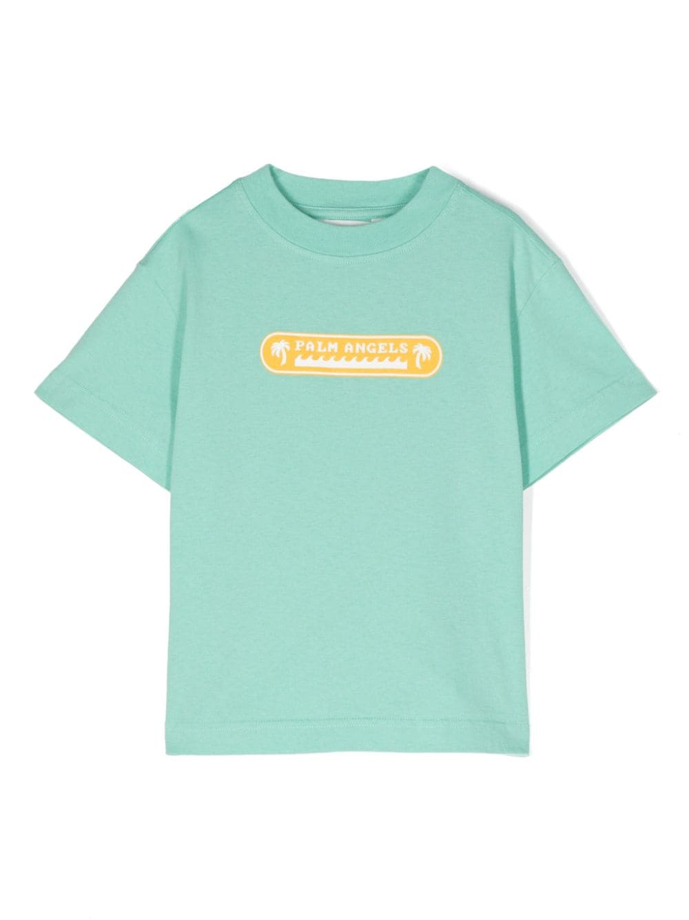 Palm Angels Kids Palm Waves cotton T-shirt - Green von Palm Angels Kids