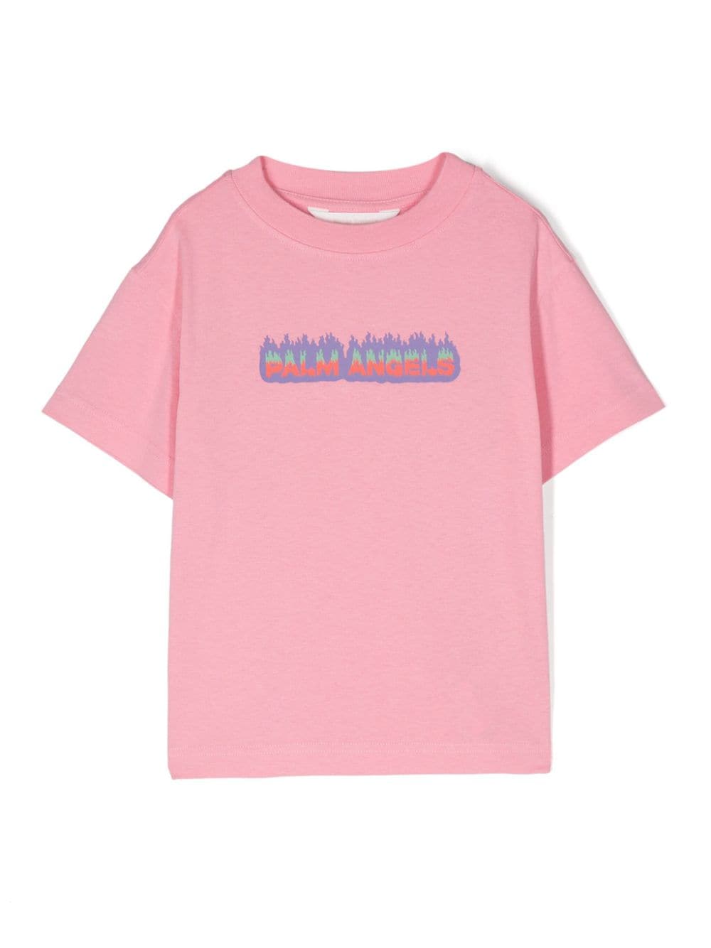 Palm Angels Kids logo-print cotton T-shirt - Pink von Palm Angels Kids