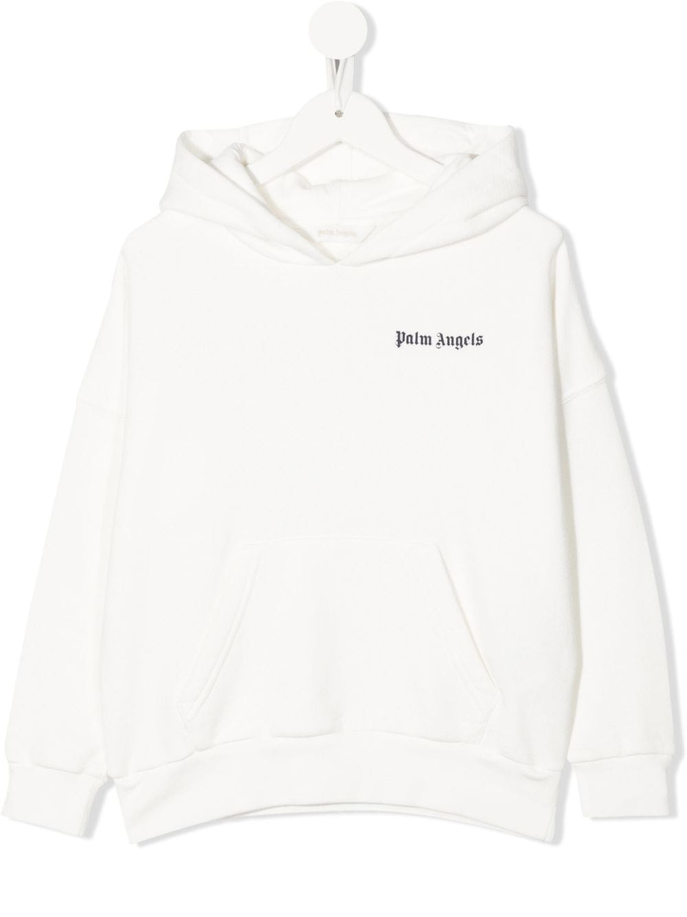 Palm Angels Kids logo-print cotton hoodie - White von Palm Angels Kids