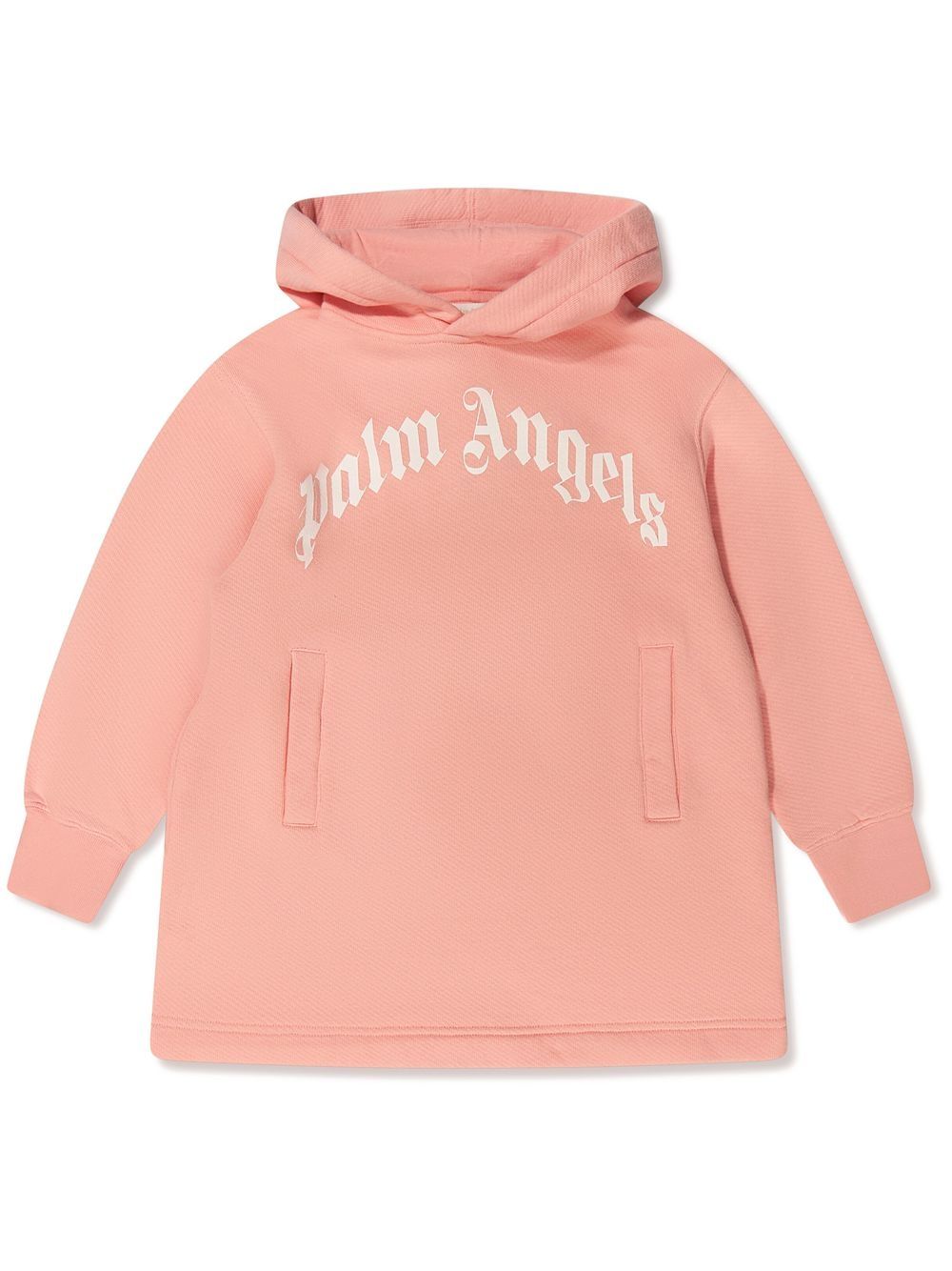 Palm Angels Kids logo-print hooded dress - Pink von Palm Angels Kids