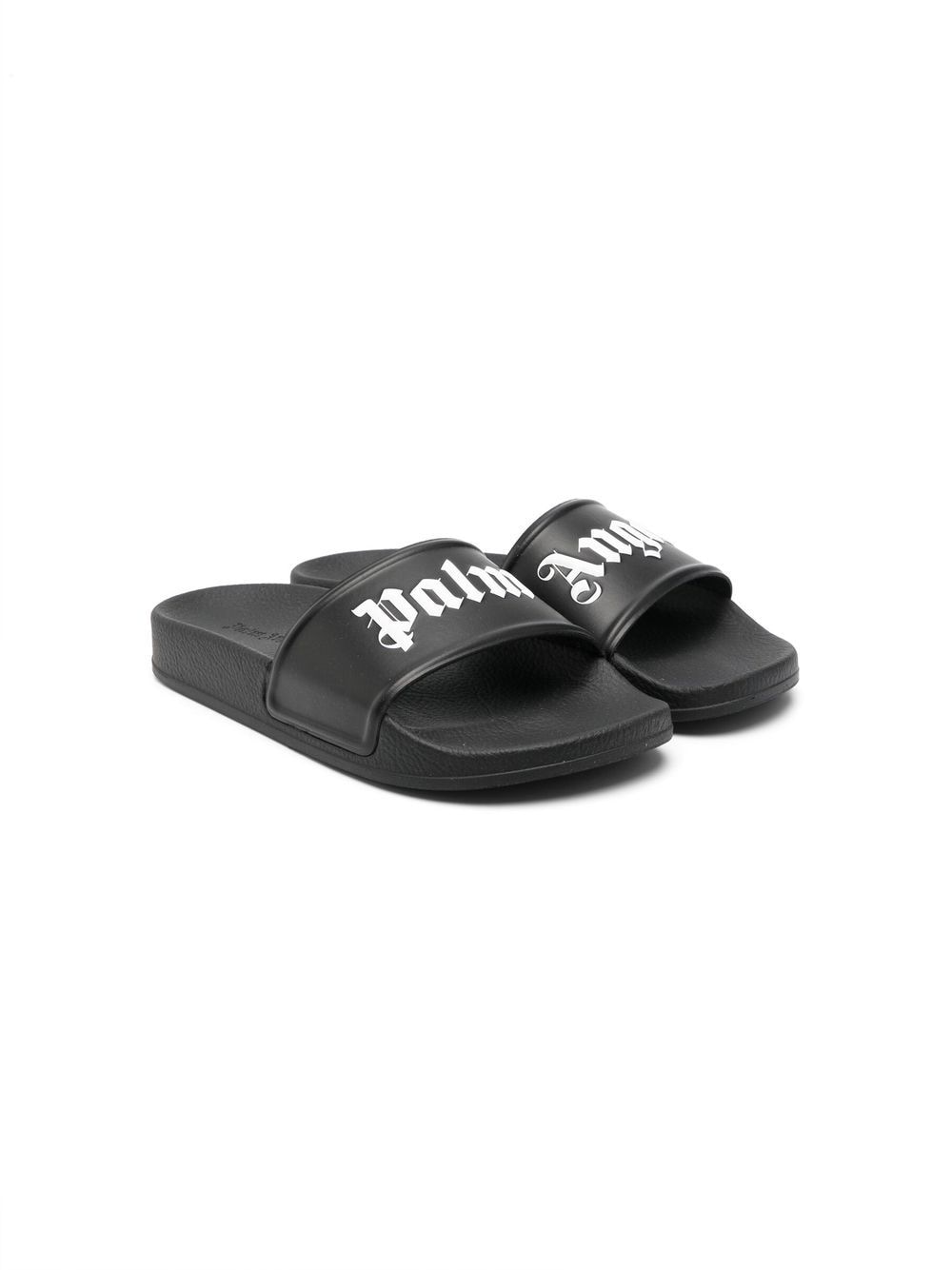 Palm Angels Kids logo-print open-toe sandals - Black von Palm Angels Kids