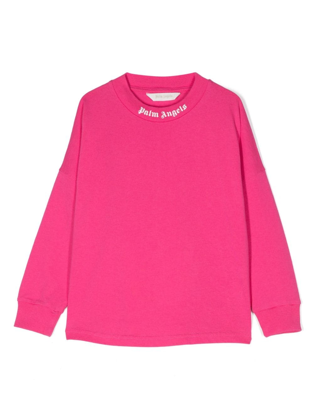 Palm Angels Kids logo-print organic cotton T-shirt - Pink von Palm Angels Kids