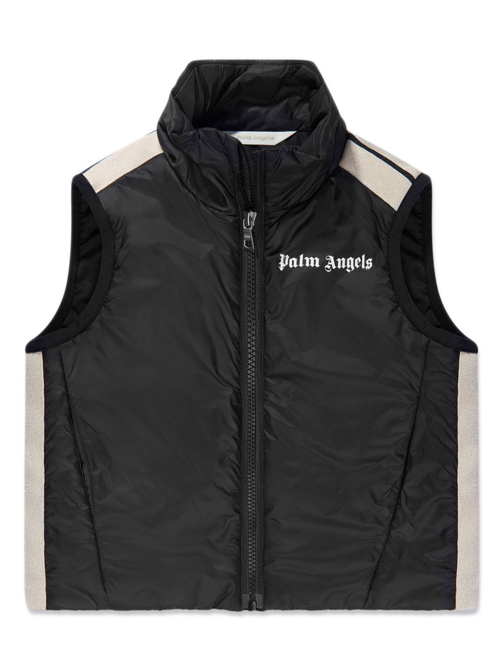 Palm Angels Kids logo-print padded gilet - Black von Palm Angels Kids