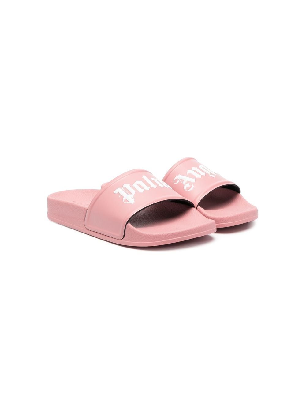 Palm Angels Kids logo-print slides - Pink von Palm Angels Kids