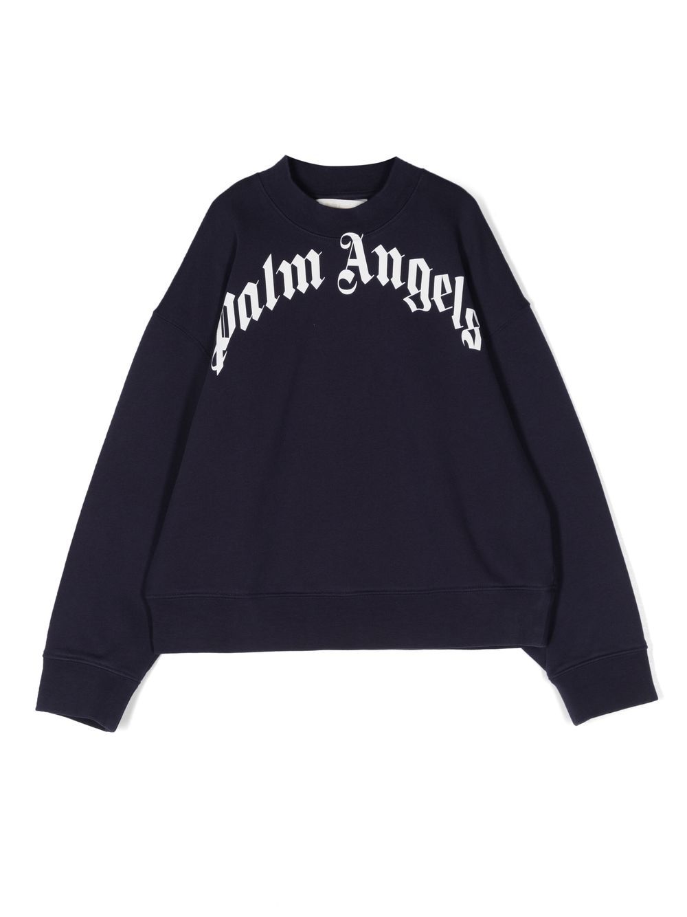 Palm Angels Kids logo-print sweatshirt - Blue von Palm Angels Kids