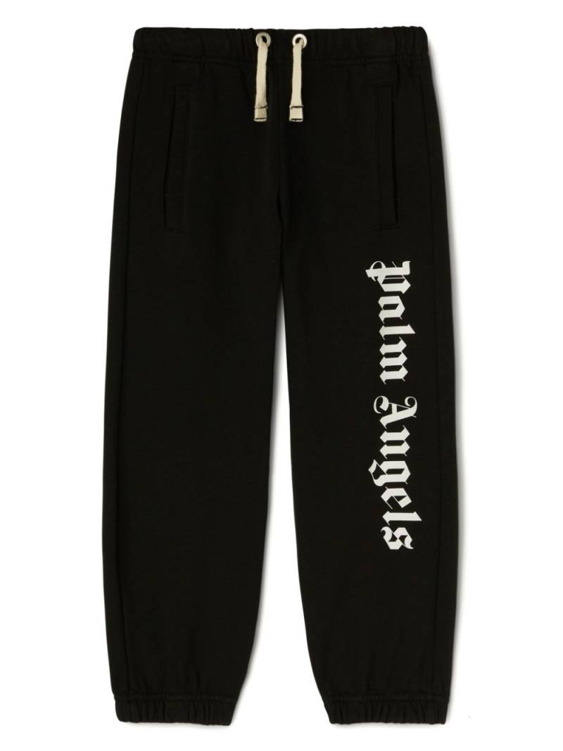 Palm Angels Kids logo-print track pants - Black von Palm Angels Kids