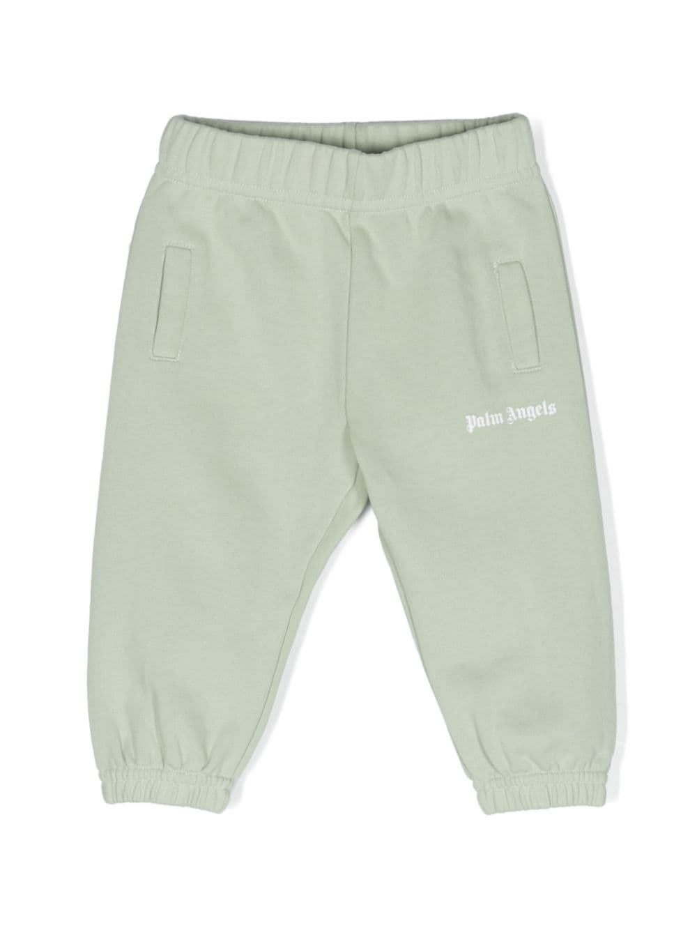 Palm Angels Kids logo-print track pants - Green von Palm Angels Kids