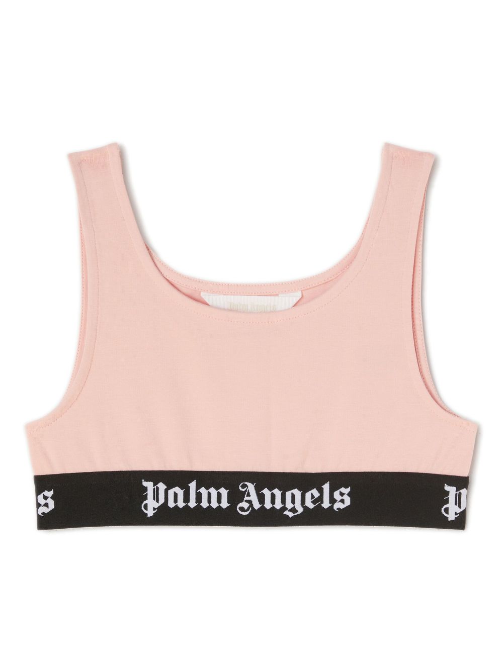 Palm Angels Kids logo-print underband top - Pink von Palm Angels Kids