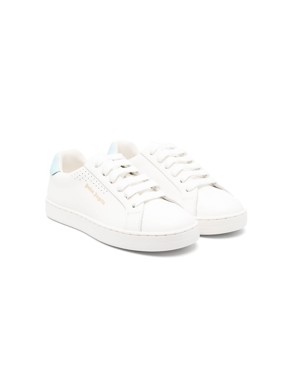 Palm Angels Kids low-top leather sneakers - White von Palm Angels Kids