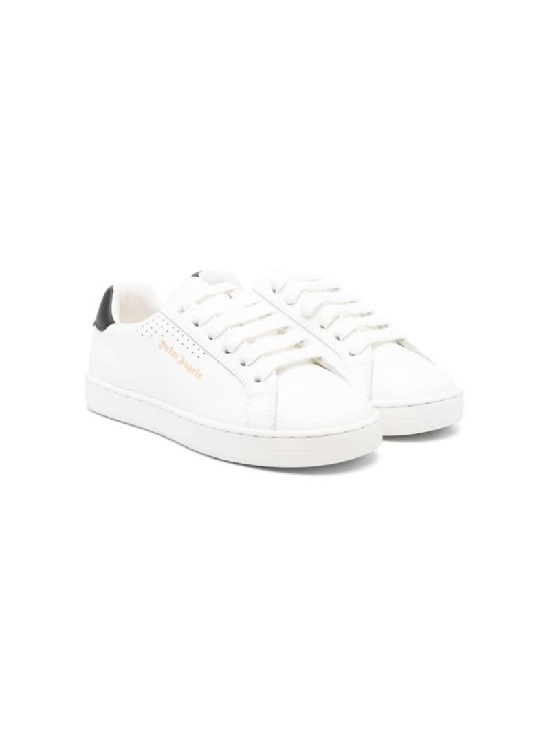 Palm Angels Kids low-top leather sneakers - White von Palm Angels Kids