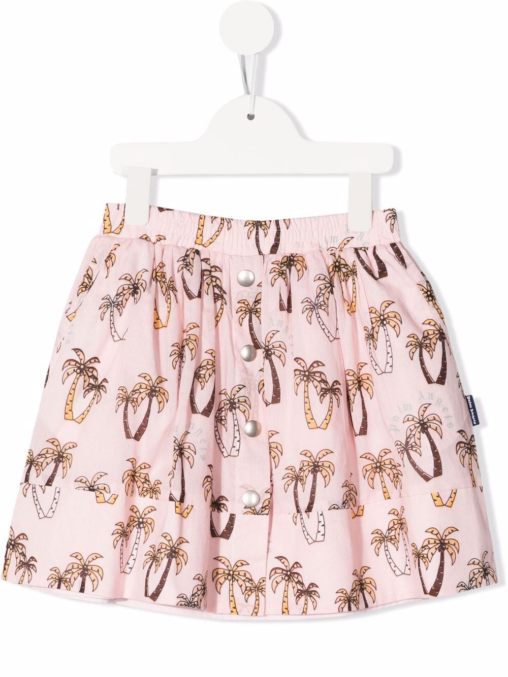 Palm Angels Kids palm-tree print A-line mini skirt - Pink von Palm Angels Kids