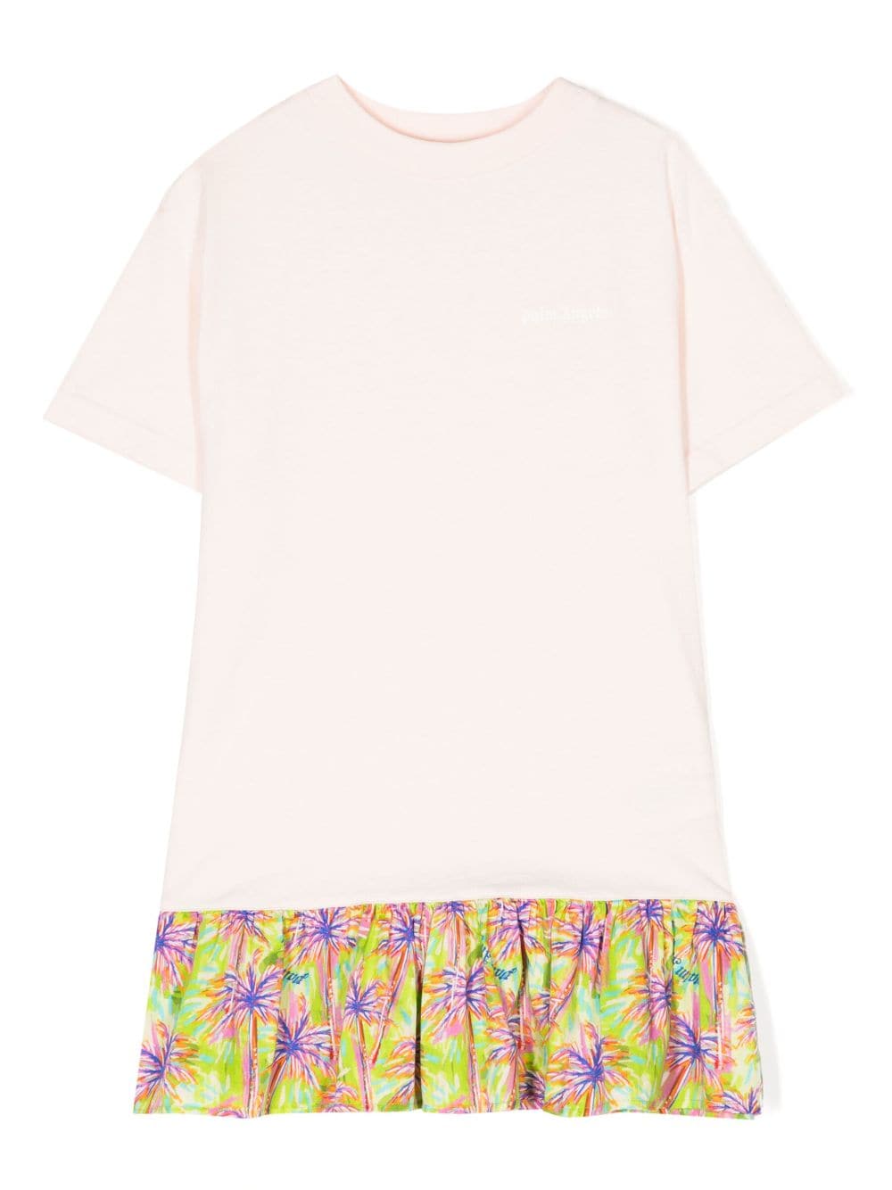 Palm Angels Kids palm tree-print short-sleeve dress - Pink von Palm Angels Kids