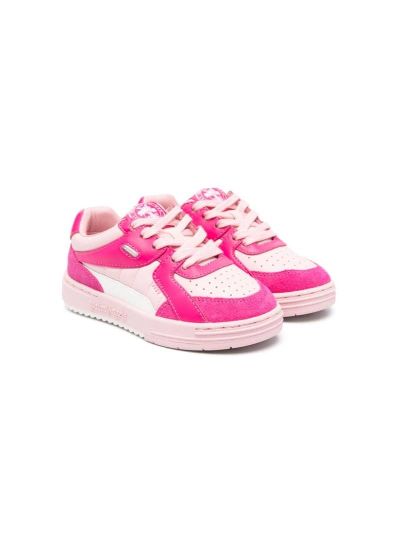 Palm Angels Kids perforated lace-up sneakers - Pink von Palm Angels Kids