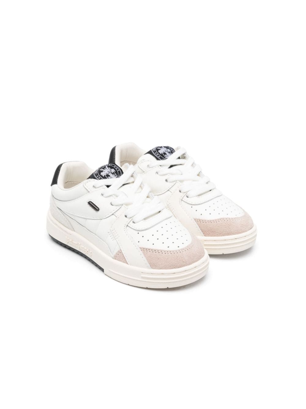 Palm Angels Kids perforated leather sneakers - White von Palm Angels Kids