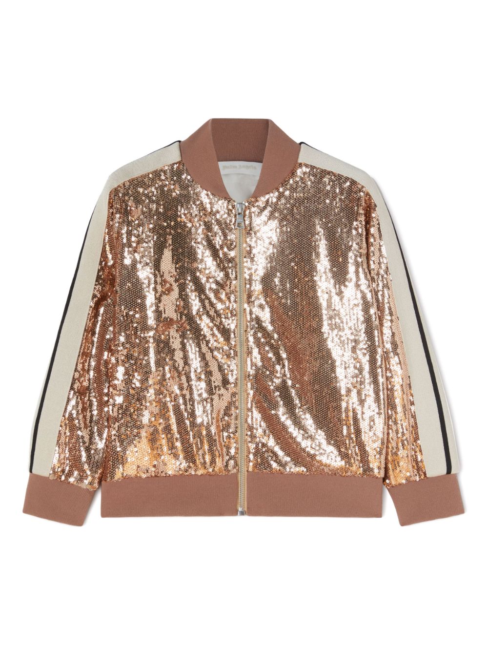 Palm Angels Kids sequinned long-sleeve bomber jacket - Pink von Palm Angels Kids