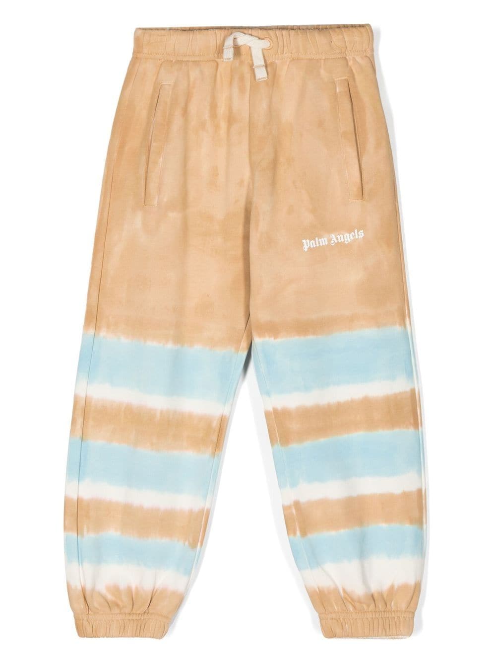 Palm Angels Kids striped tie-dye print track pants - Brown von Palm Angels Kids