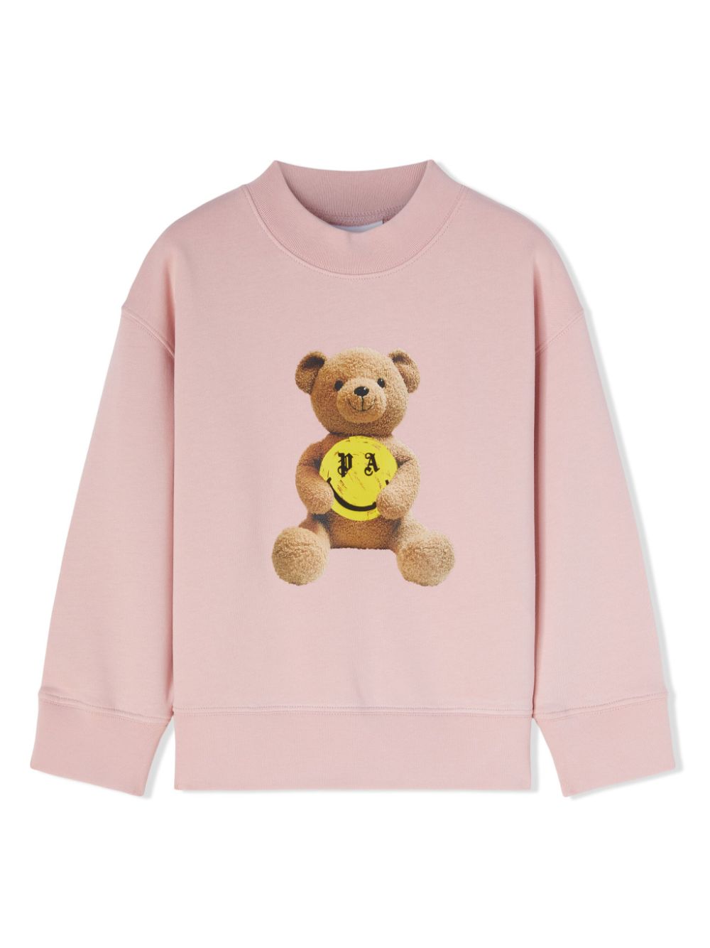 Palm Angels Kids teddy bear-print cotton sweatshirt - Pink von Palm Angels Kids