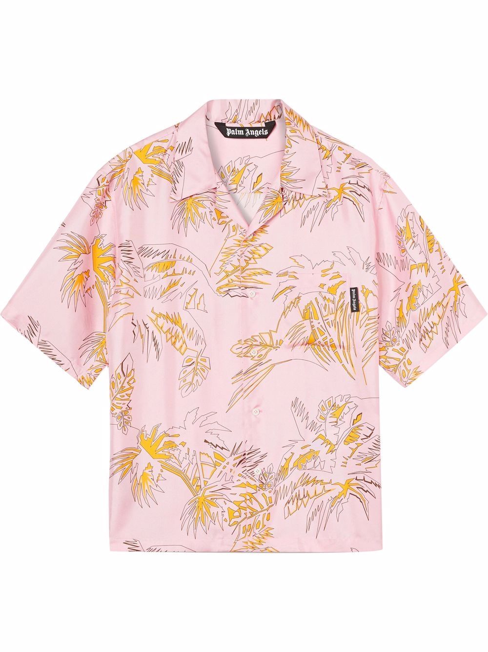 Palm Angels Abstrac Palms-print shirt - Pink von Palm Angels