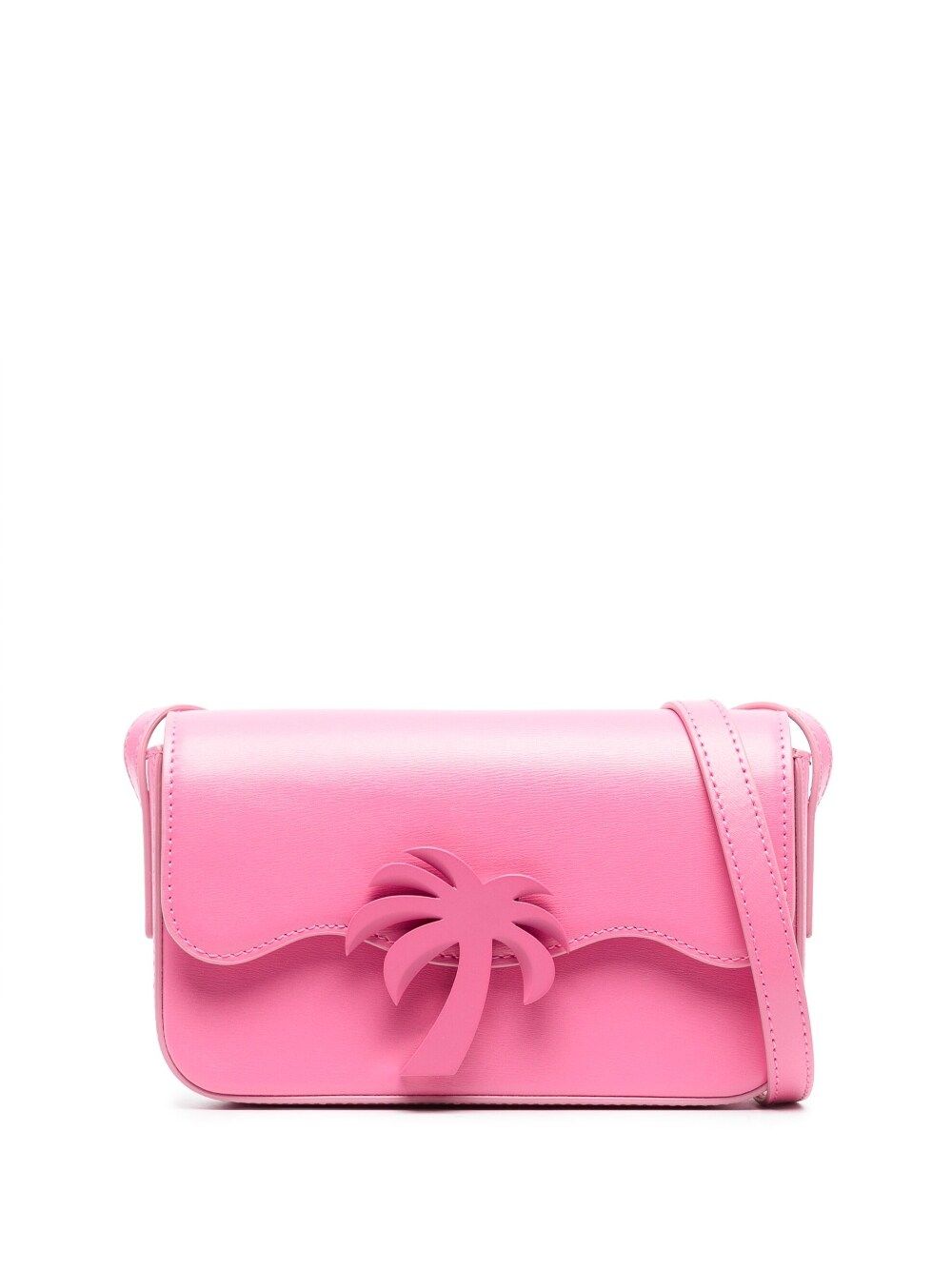 Palm Angels Bridge leather crossbody bag - Pink von Palm Angels