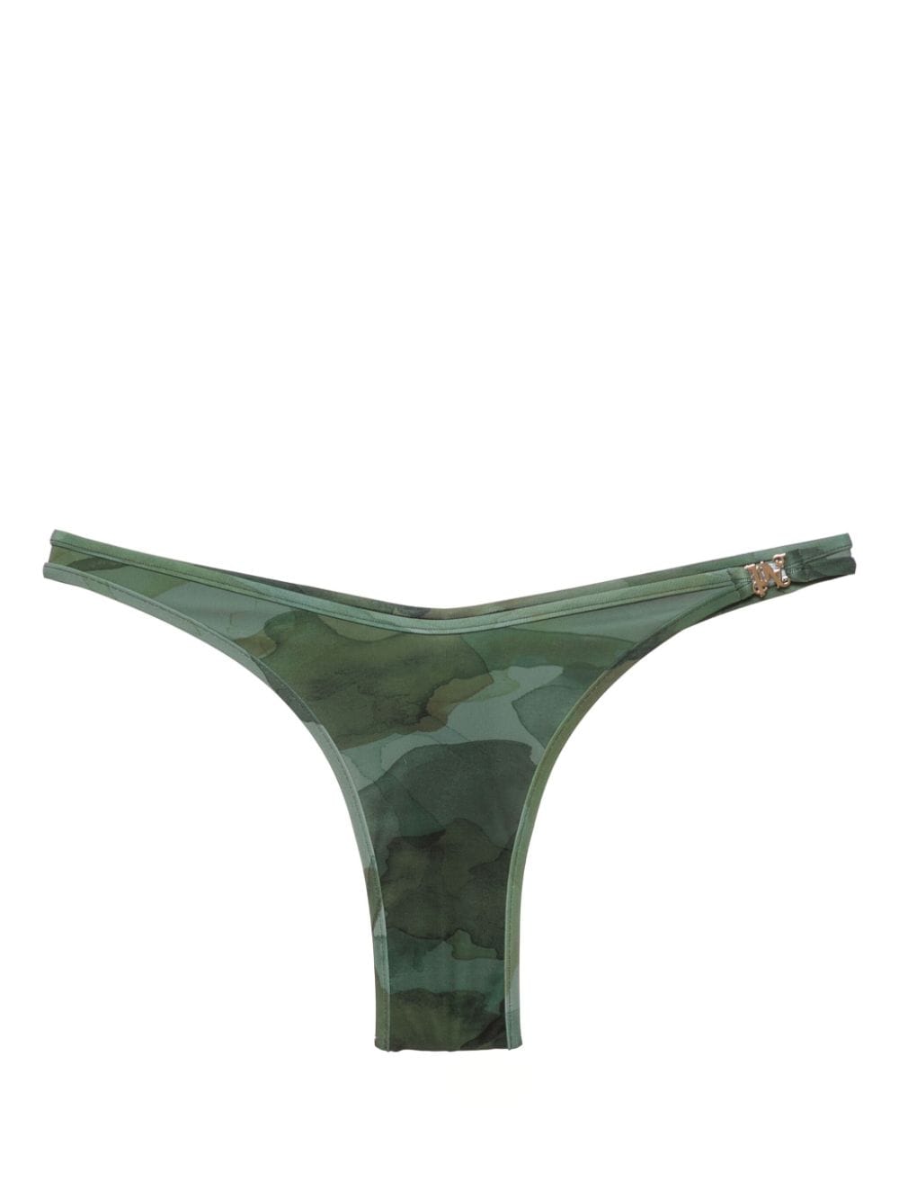 Palm Angels Camo-print bikini bottoms - Green von Palm Angels