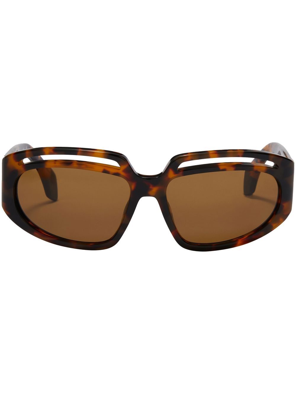 Palm Angels Heights cutout sunglasses - Brown von Palm Angels