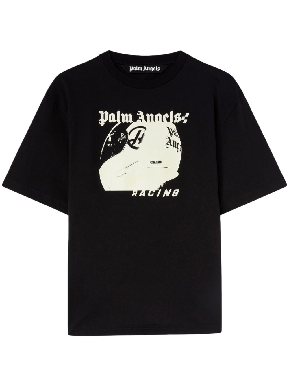 Palm Angels Helmet cotton T-shirt - Black von Palm Angels