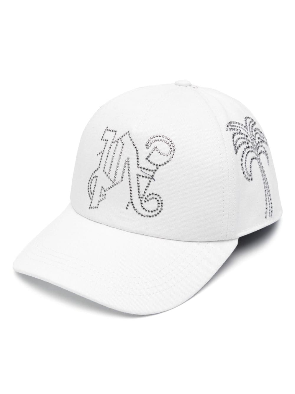 Palm Angels Milano studded baseball cap - White von Palm Angels