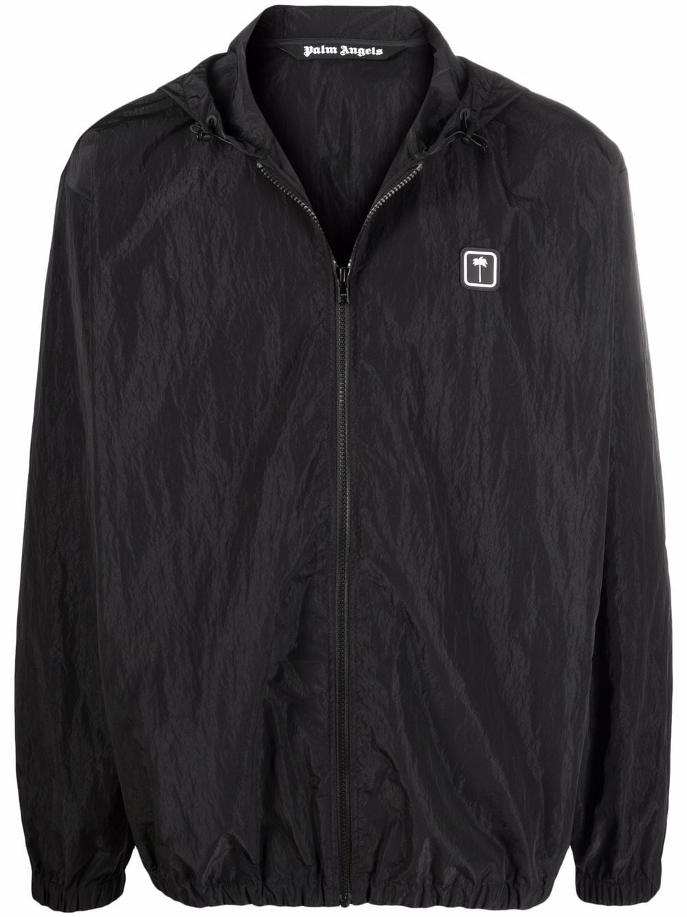 Palm Angels PXP hooded windbreaker jacket - Black von Palm Angels