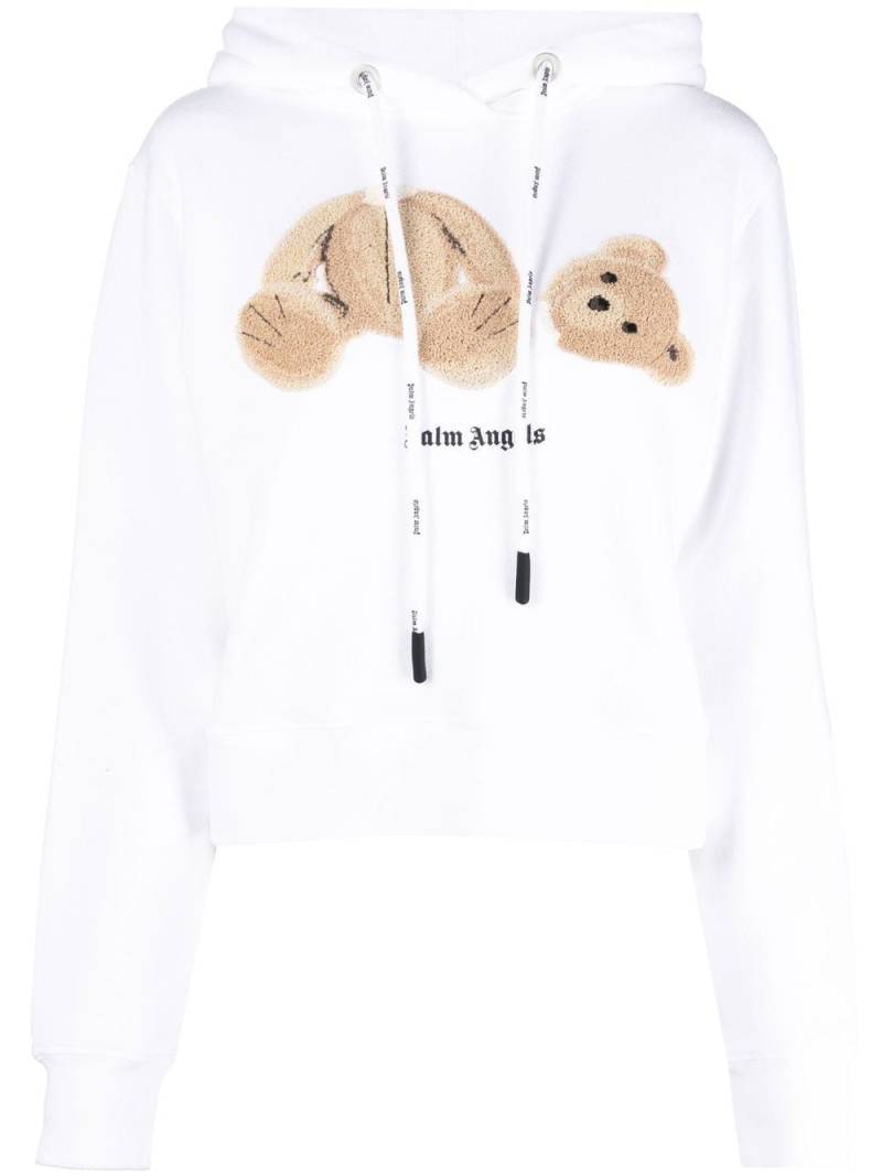 Palm Angels Palm Angels Bear hoodie - White von Palm Angels