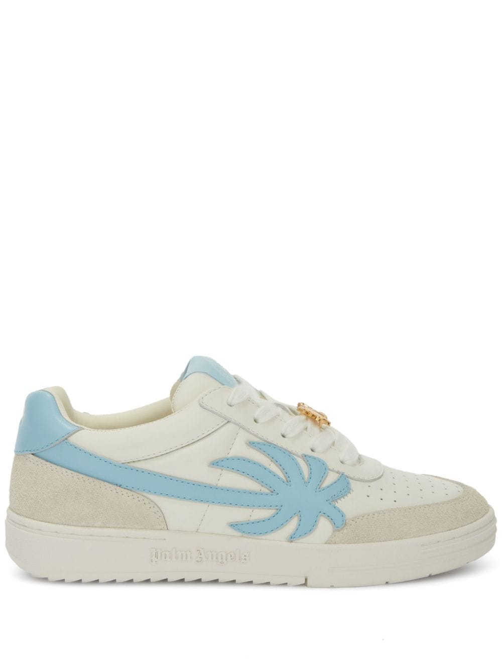 Palm Angels Palm Beach University leather sneakers - White von Palm Angels