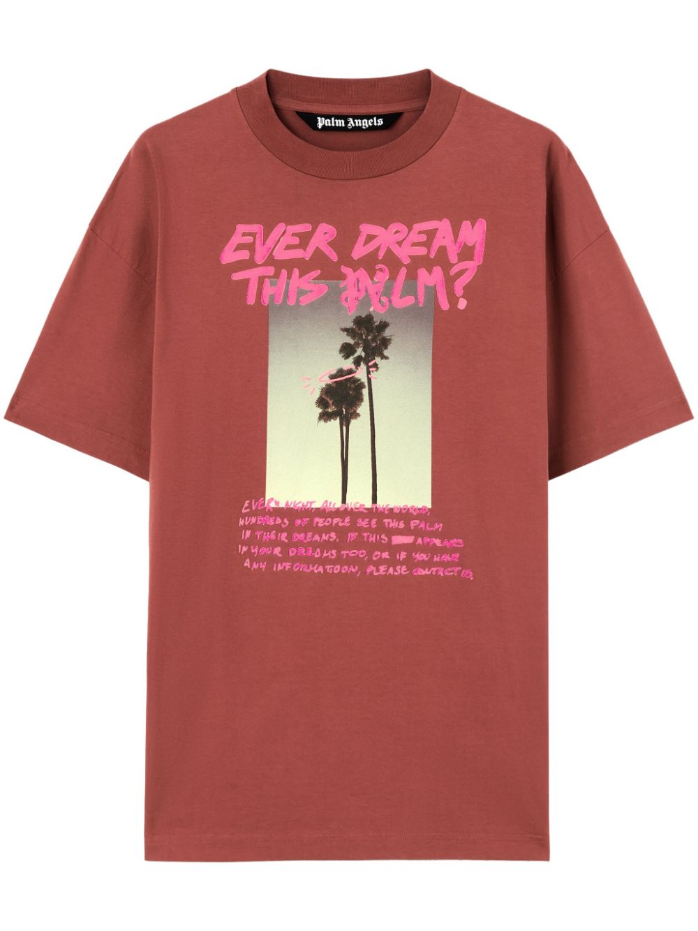 Palm Angels Palm Dream cotton T-shirt - Red von Palm Angels