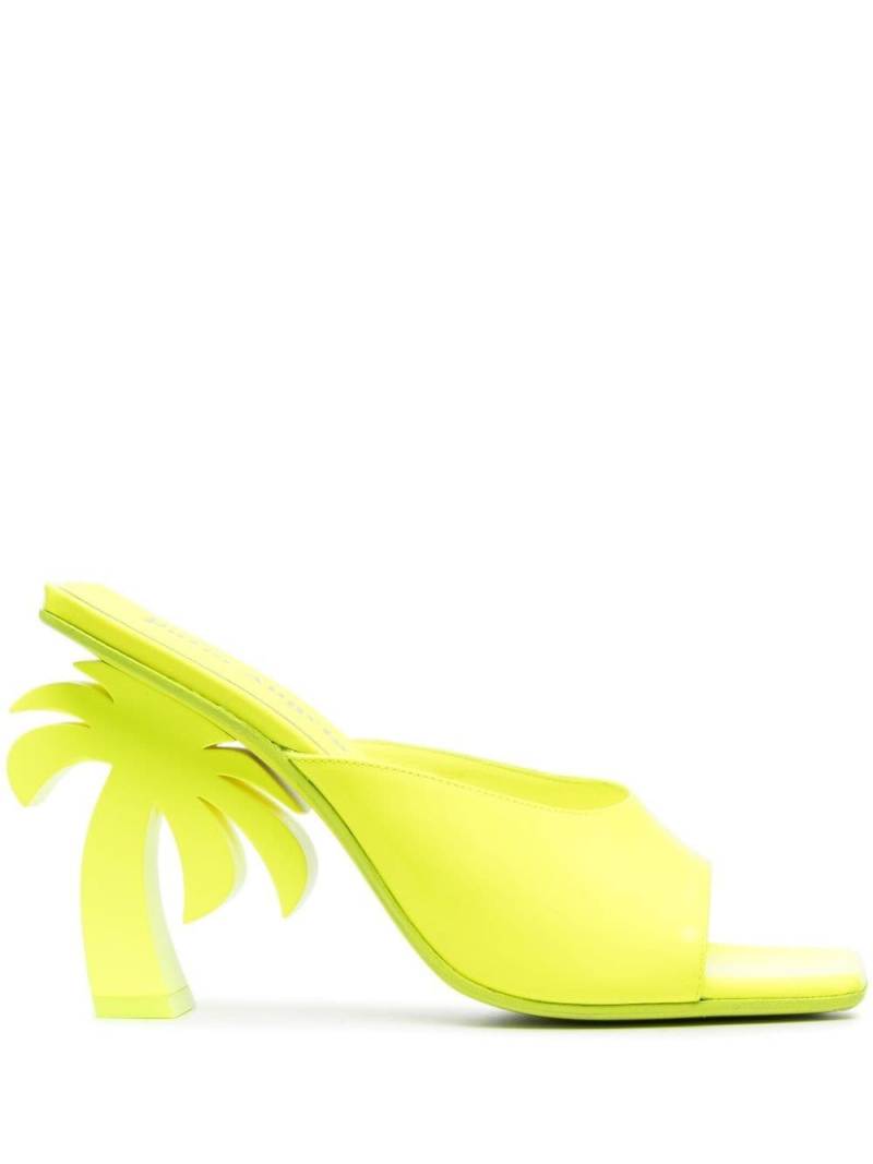 Palm Angels Palm Heel 110mm leather mules - Yellow von Palm Angels