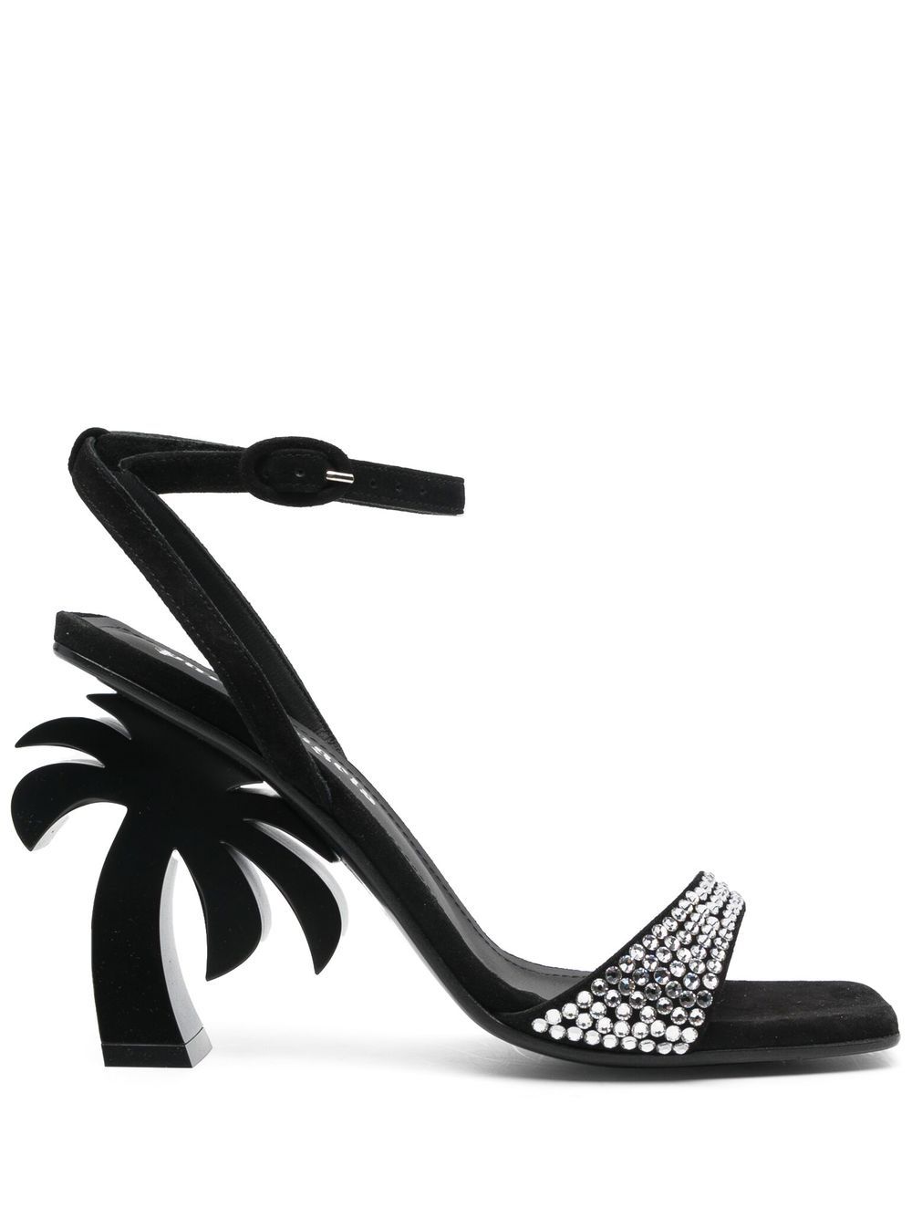 Palm Angels Palm Tree heel sandals - Black von Palm Angels