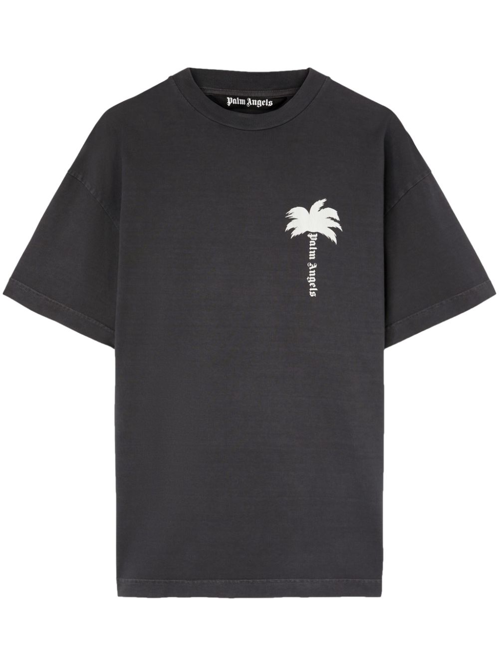 Palm Angels Palm tree-print cotton T-shirt - Grey von Palm Angels