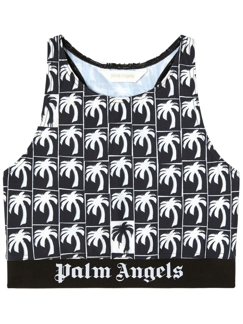 Palm Angels Palms-logo sports bra - Black von Palm Angels