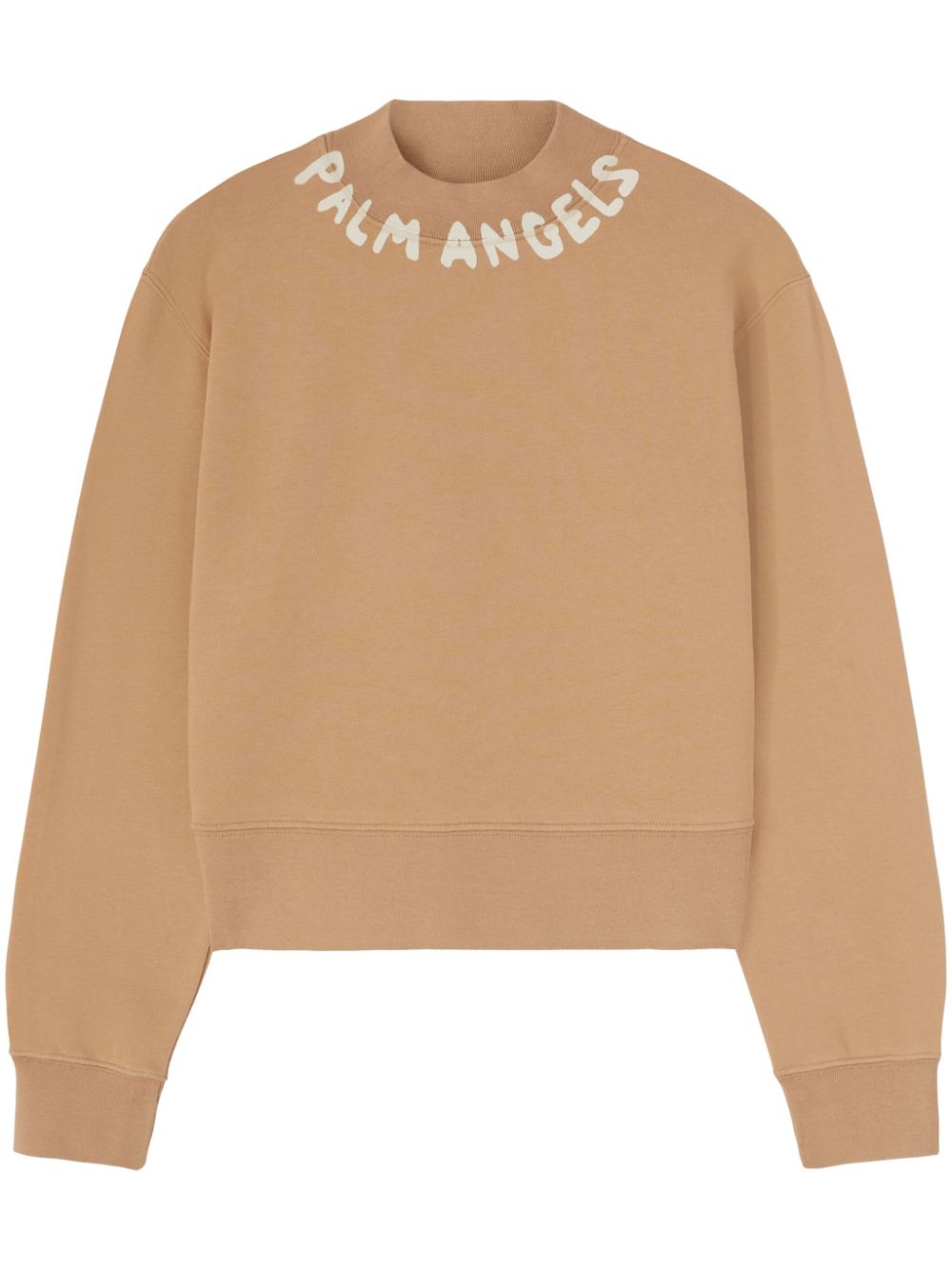 Palm Angels Seasonal cotton sweatshirt - Neutrals von Palm Angels
