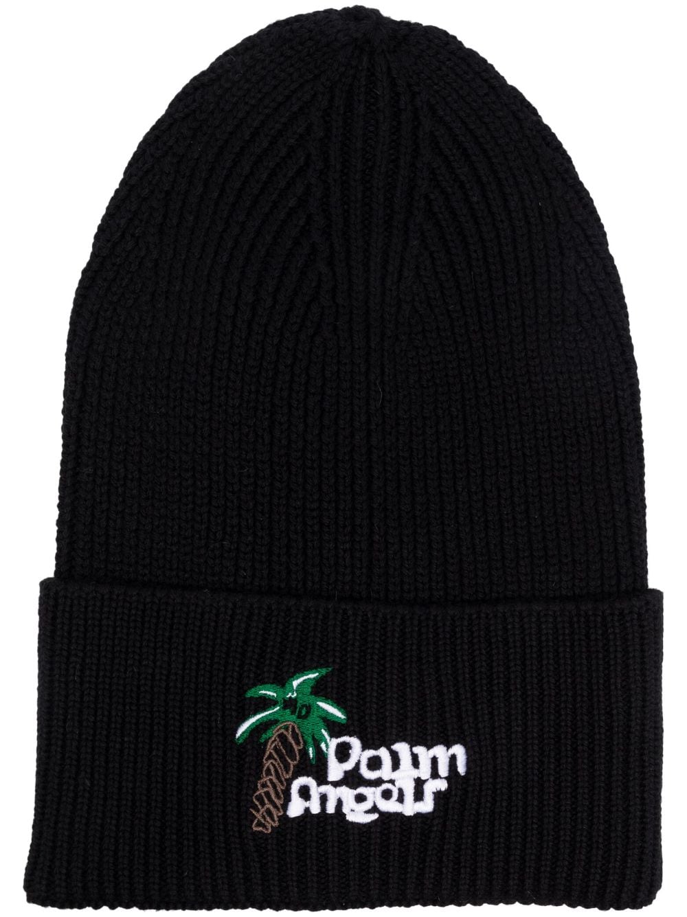 Palm Angels Sketchy embroidered-logo beanie - Black von Palm Angels