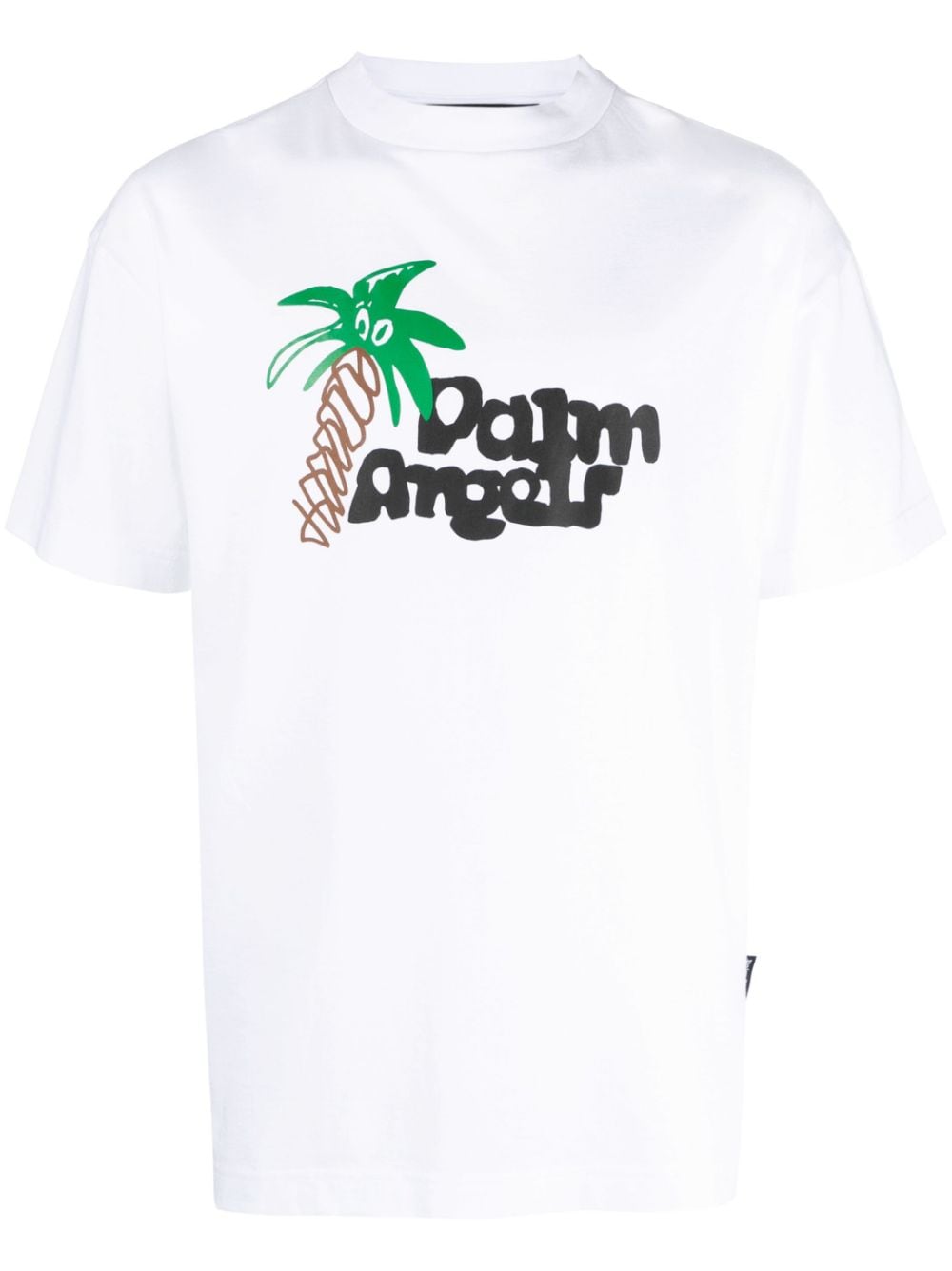 Palm Angels Sketchy-print cotton T-shirt - White von Palm Angels