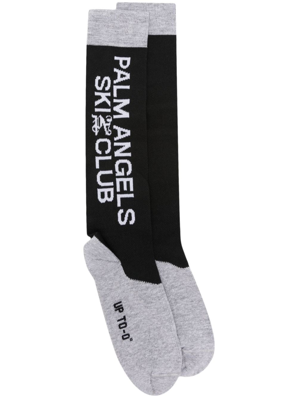 Palm Angels Ski Club jacquard socks - Black von Palm Angels