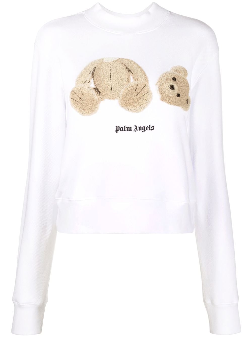 Palm Angels Teddy Bear-print sweatshirt - White von Palm Angels